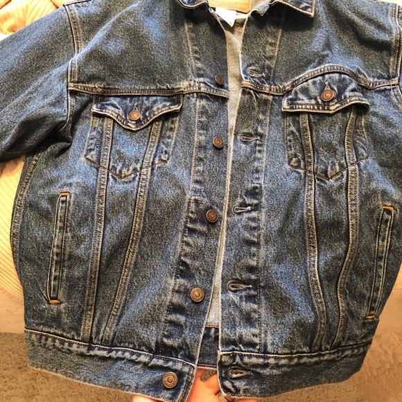 Genuine Levi’s Denim Jean Jacket w/ Buttons Rivets - Picture 6 of 8